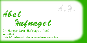abel hufnagel business card